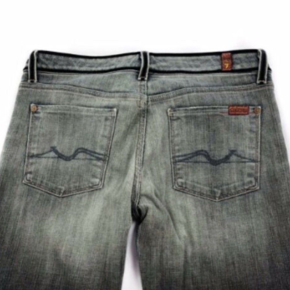 7 For All Mankind Miller Flare Grey Jeans 29